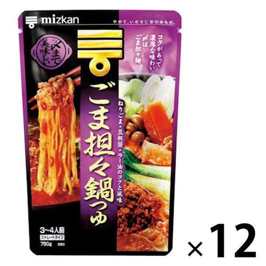 미츠칸〆까지 맛있은 참깨담 과 조금도 스트레이트 750g 12개