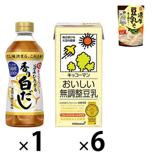 (경품 부착)무조정 두유 1000ml 1상자(6개입)+맛이 좋다는 느낌 퍼진 향기맑은 육수 500ml 농후 두유과 조금도 향기가 나는 견이고 덤 포함