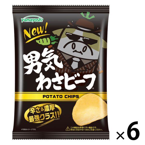 산방제과 포테이토 칩 남자 기와사비맛 50g 6 포 스낵 과자