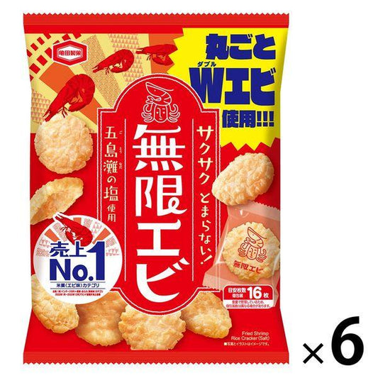 카메다 무한 새우 83g 6 포 뻥튀기(싸라기눈) 센베이 안주