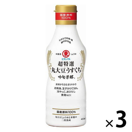히가시마루간장초 특선 환대두 연한 것음순향기로운 400ml 3개
