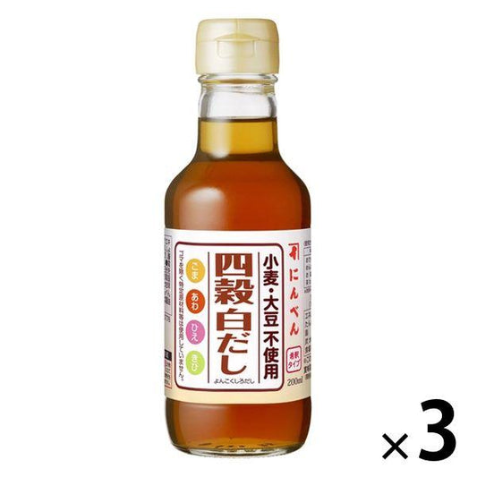 에지 않겠 #지 않겠 4 곡맑은육수 200ml (밀・대두 불사용/글루텐 프리) 3개