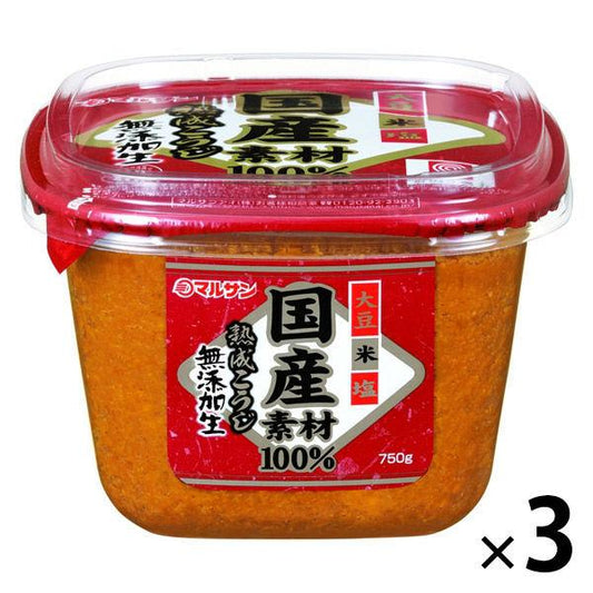 국산 원료100%숙성 이렇게 해 된장 750g 3개 마루산아이