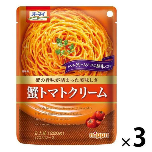 닛푼 오마이 게 토마토 크림 2남의 앞 파스타 소스 1세트(3개)