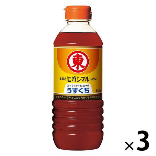 히가시마루간장 연한 것 간장 500ml 3개