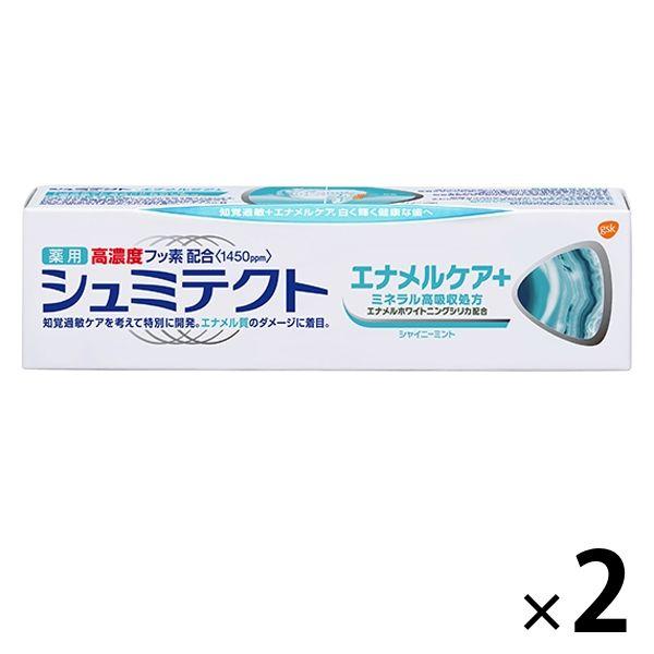 취미 테크도 에나멜 케어+(의약부외품) 치약 지각 과민 케어 고농도 불소 배합 lt;1450ppm gt; 2개