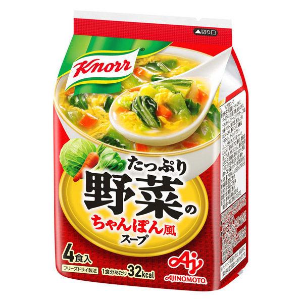 아지노모토 knorr 듬뿍 야채의 짬뽕풍 스프 1봉지(4식) 야채 스프