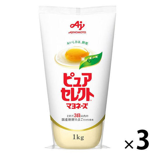 아지노모토 퓨어 셀렉트 마요네즈 1kg 1세트(3개입)