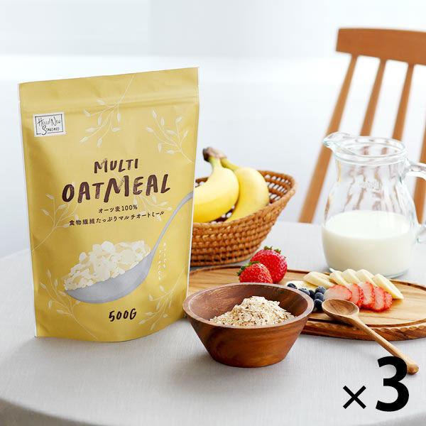 (LOHACO한정)MULTI OATMEAL 3 포 라이스 아일랜드 오토밀 시리얼 오리지날