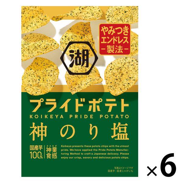 코이케야 KOIKEYA PRIDE POTATO(코이케야 프라이드 포테이토) 신짭짤한 김 맛 6 포 포테이토 칩 스낵 과자