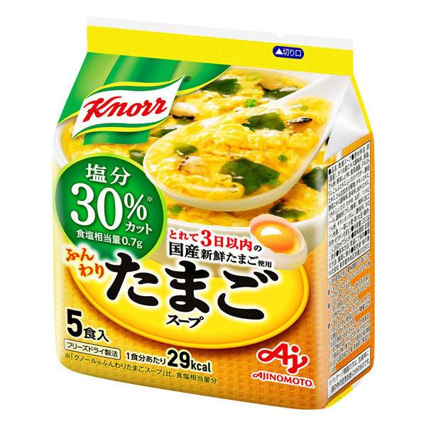 아지노모토 knorr 부드럽게 달걀 스프 염분30%컷(5개입) 1봉지알 스프