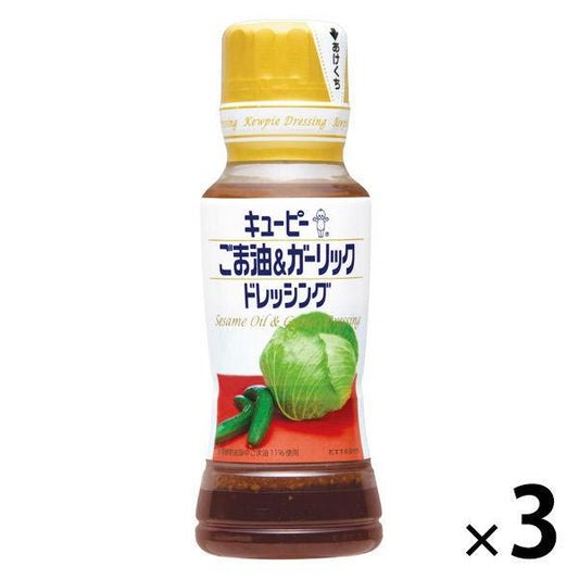 큐피 참기름 amp;마늘 드레싱 180ml 3개