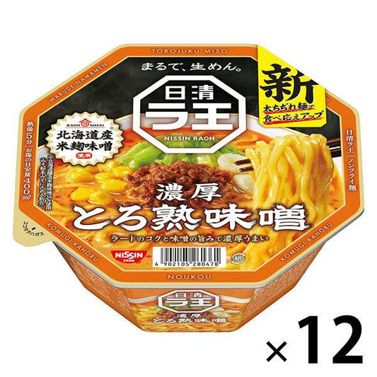 닛신식품 닛신라왕 농후 된장 1세트(12식)