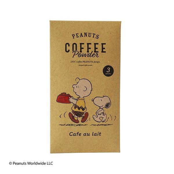 (스틱 커피)SNOOPY 스누피 커피 PEANUTS coffee 카페 오레 씰 카드부 1개(3개입)