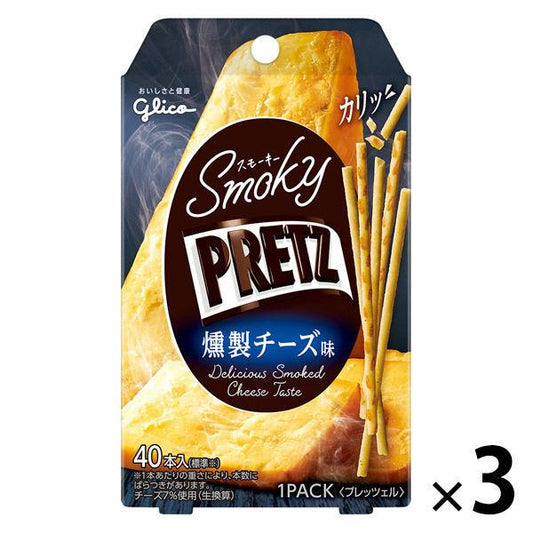 에사키 글리코 스모키 프리츠 lt;훈제 치즈 맛 gt; 3 포 프레즐 안주