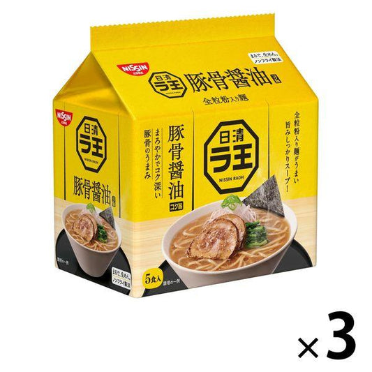 닛신식품 닛신라왕 돈코츠 간장 5 식팩 3개