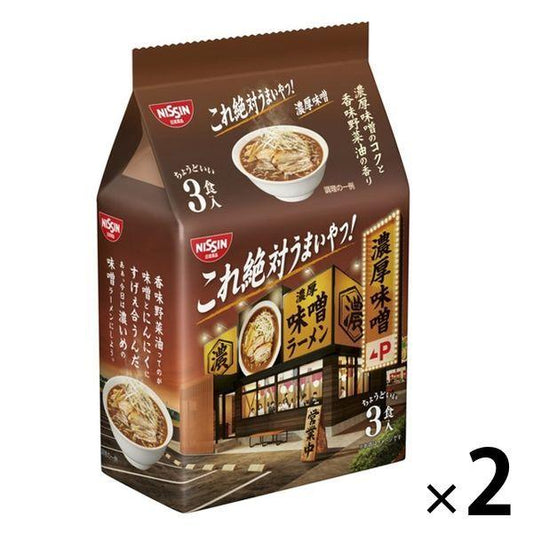 닛신식품 닛신 이것 절대 맛있은 녀석! 농후 된장 3 식팩 2개