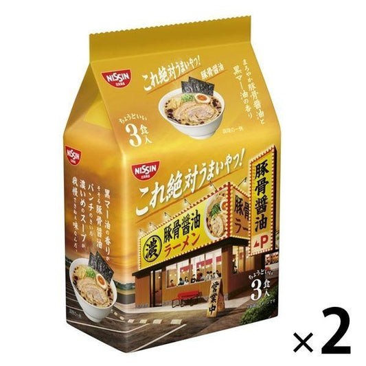닛신식품 닛신 이것 절대 맛있은 녀석! 돈코츠 간장 3 식팩 2개